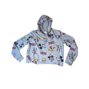 Mickey Mouse and Friends cropped hoodie. Size M